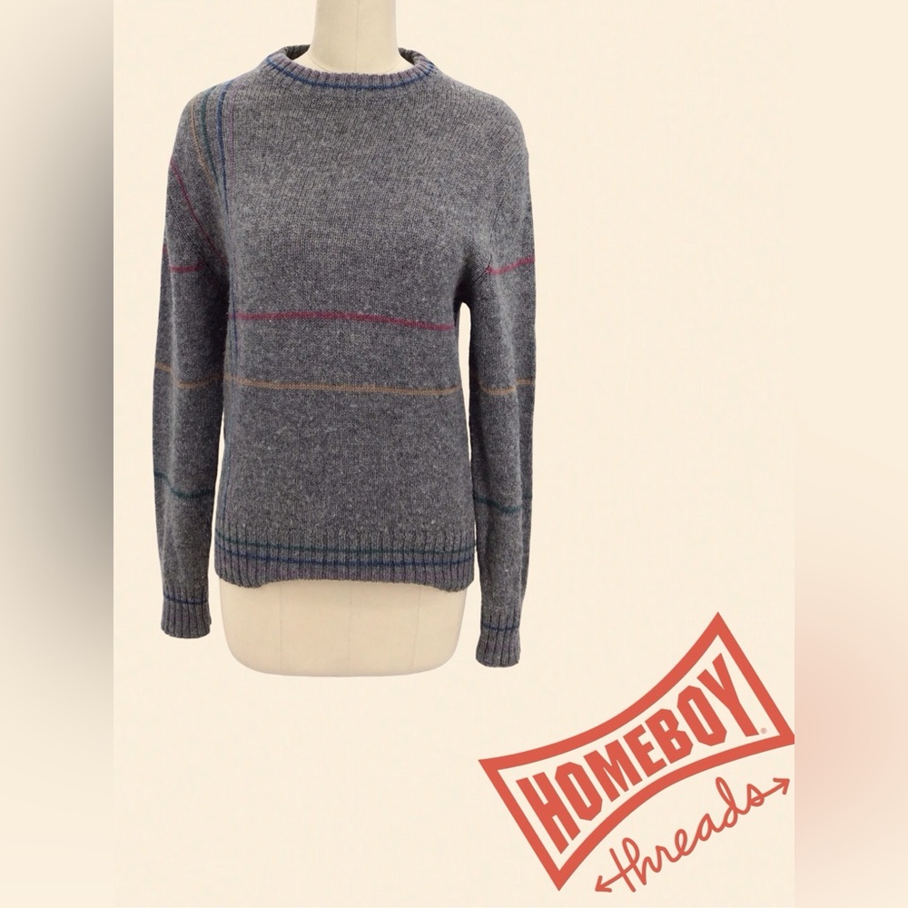Jean Michaud Women's Gray Knit Sweater Size L